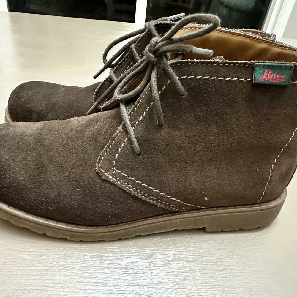 Bass Boy's Leather/Suede Chukka Boots Brown Size 6M